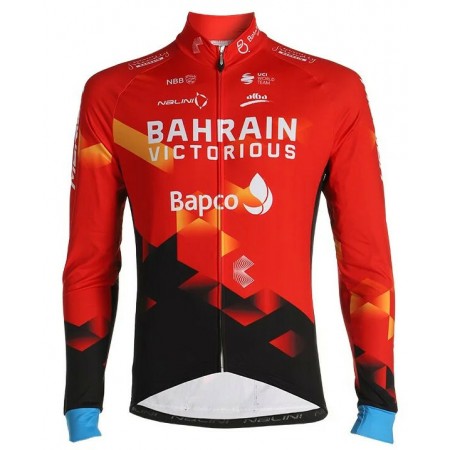 Maillot Cyclisme 2021 Team Bahrain Victorious Manches Longues N001